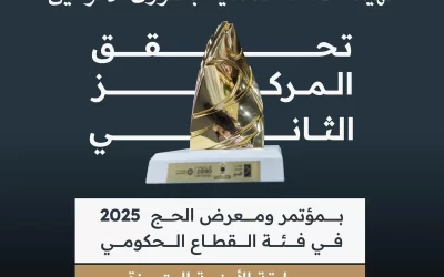 هيئة العناية بالحرمين تحقق المركز الثاني في مسابقة الأجنحة المتميزة بمعرض ومؤتمر الحج 2025