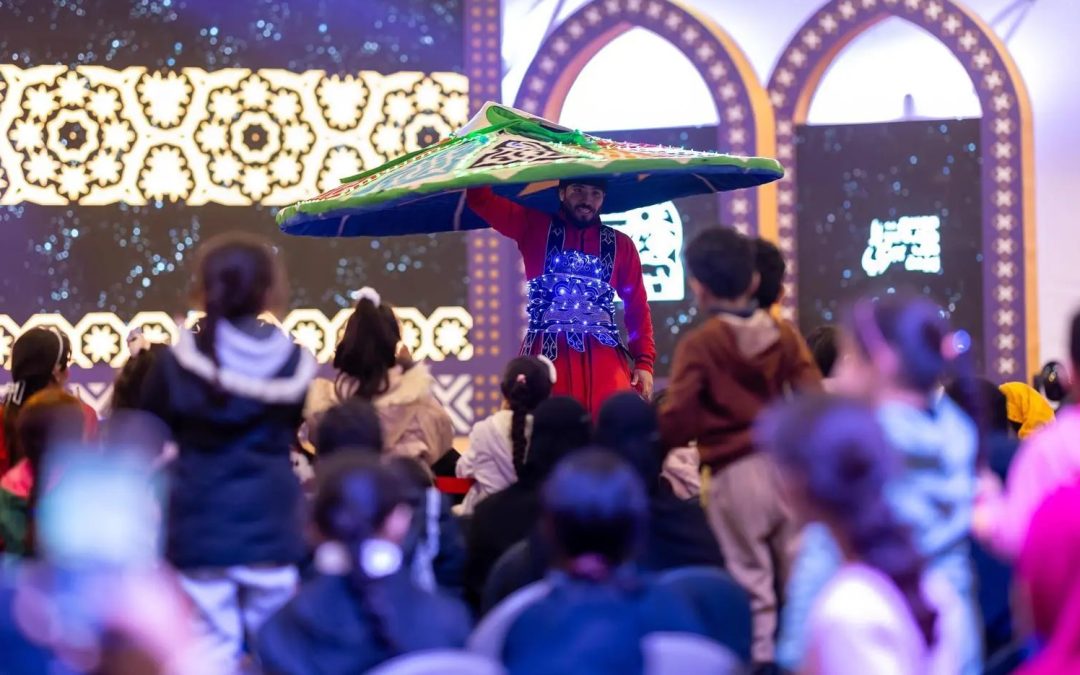 تفاعل الأطفال مع فعاليات “مهرجان شتاء درب زبيدة” في لينة التاريخية