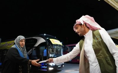 الشؤون الإسلامية بتبوك توزّع أكثر من 45 ألف مادة توعوية وإرشادية على الحجاج بمدينة الحجاج بحالة عمار