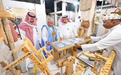 سفير موريتانيا يختتم زيارته لـ”بيت حائل 2025″ ويُثني على الحرف والفنون التراثية
