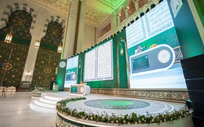 المتصافون في نهائيات مسابقة الملك عبدالعزيز الدولية للقرآن: التلاوة بجوار الكعبة شرف لا يُضاهى