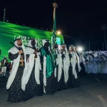 الفرق الاستعراضية والفنون الشعبية تبهج أهالي الجوف في احتفالات اليوم الوطني الـ95 بسكاكا
