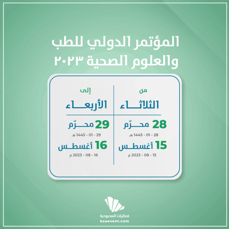 المؤتمر الدولي للطب والعلوم الصحية 2023