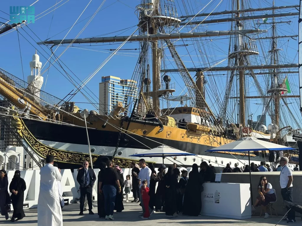 Italian Tall Ship Amerigo Vespucci Visits Jeddah: A Cultural Experience Blending Heritage and Modernity
