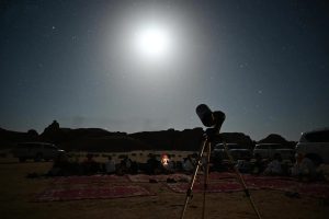 AlUla Lighthouse Team Hosts Astronomy Night to Watch the Lyrid Meteor Shower and Promote Astro-Tourism