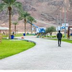 Walkway at Al-Maghwah Park in Hail