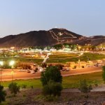 Al-Samra Park in Hail at evening