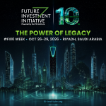 التصميم الترويجي الرسمي للنسخة العاشرة من مبادرة مستقبل الاستثمار 2026