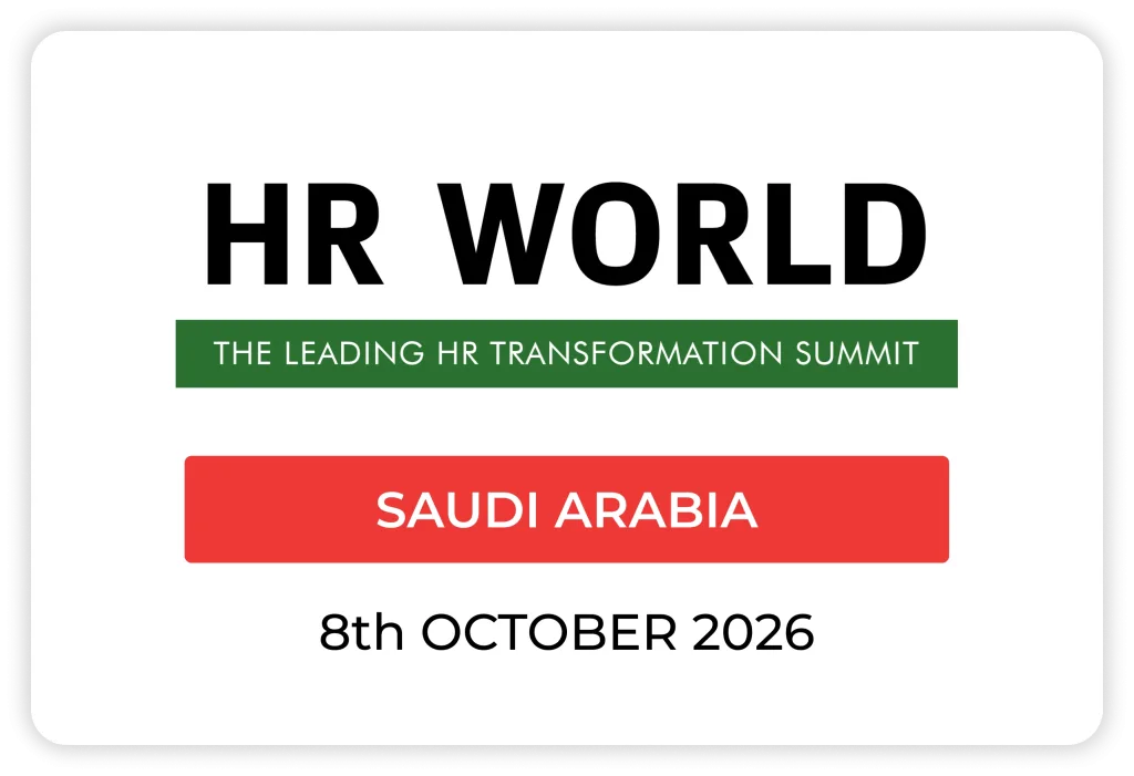Official promotional artwork for HR World Summit Saudi Arabia, 8 October 2026