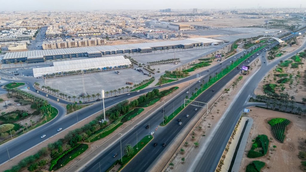 Aerial view of Riyadh Front Exhibition and Conference Center
